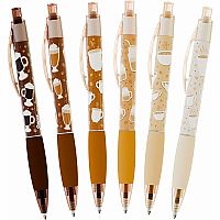 COFFEE SCENTED PENS SET OF 6
