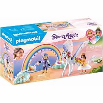 PM PEGASUS W RAINBOW IN CLOUDS