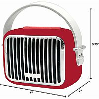 RETRO MINI SPEAKER RED