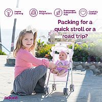 PINK MED  UMBRELLA STROLLER