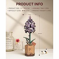 MODERN WOODEN PUZZLE LILAC