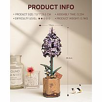 MODERN WOODEN PUZZLE LILAC
