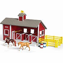 Stablemates Red Stable Set with Two Horses