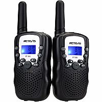 RETEVIS WALKIE TALKIE SET BLACK w FLASHLIGHT