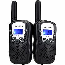 RETEVIS WALKIE TALKIE SET BLACK w FLASHLIGHT