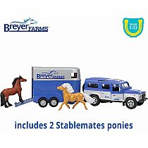 BREYER LAND ROVER & TRAILER