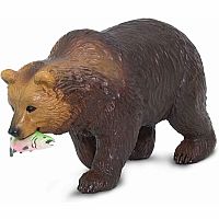 SAFARI GRIZZLY BEAR W FISH