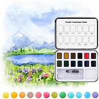 WATERCOLOR CLUB BOX LANDSCAPE