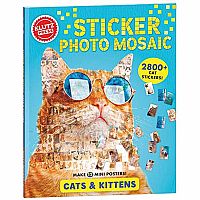 KLUTZ CATS KITTENS STICKER MOSAIC