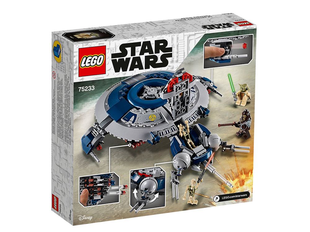 Amazon.com: LEGO Star Wars: The Revenge of the Sith Droid Gunship 75233  Building Kit (329 Pieces) : Toys & Games