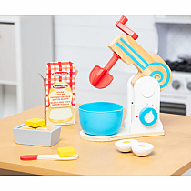 MAKE-A-CAKE WOODEN MIXER SET