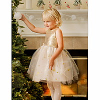 GOLDEN GLAM PARTY DRESS 3/4