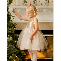 GOLDEN GLAM PARTY DRESS 3/4