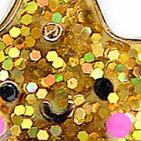 CHARM IT! Gold Glitter Starfish Charm