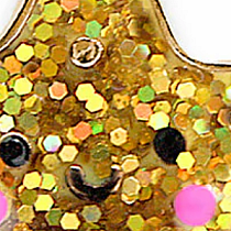 CHARM IT! Gold Glitter Starfish Charm