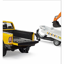 BRUDER RAM TRUCK/MINI EXCAVATOR