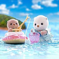 CC SEA OTTER SISTERS SPLASHY SNORKEL SET--CALICO CRITTERS