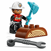 DUPLO FIRE TRUCK W HOSE/FIRE