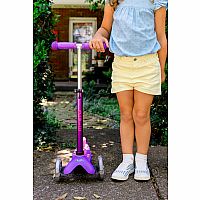 MINI DLX SCOOTER PURPLE/PNK LED