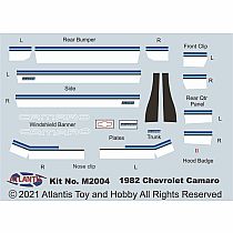 MODEL KIT 1982 CHEVY CAMARO