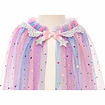 RAINBW UNICORN CAPE/HEADBND 4/6