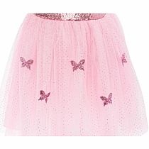 PINK SEQUIN BUTTERFLY DRESS/WINGS 5/6
