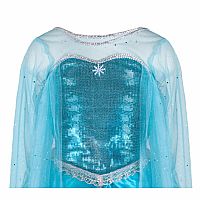 Ice Queen Dress With Cape (Size 3-/4