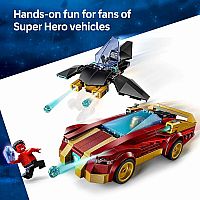 LEGO IRON MAN CAR V RED HULK