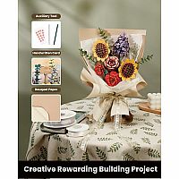 WOODEN PUZZLE FLOWER BOUQUET