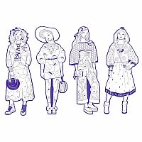 FASHION COLOURING PAPER DOLLS