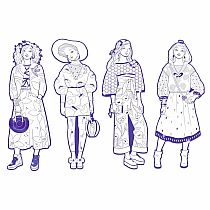 FASHION COLOURING PAPER DOLLS