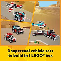 LEGO FLATBED TRUCK/HELICOPTER