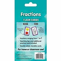 FRACTIONS FLASH CARDS TCR