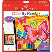 Color by Number Bloomin Butterflies