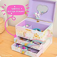 UNICORN RBW JEWELRY BOX 2 DR