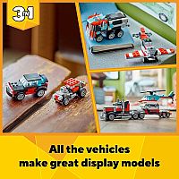 LEGO FLATBED TRUCK/HELICOPTER