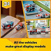 LEGO FLATBED TRUCK/HELICOPTER