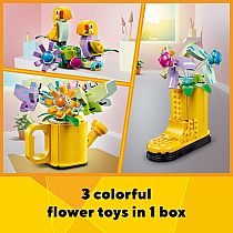 LEGO FLOWERS IN WATERING CAN