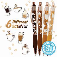 COFFEE SCENTED PENS SET OF 6