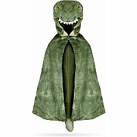 T-Rex Hooded Cape - Green