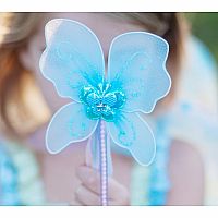 Buttterfly Dress, Wings Wand GREEN 5/6