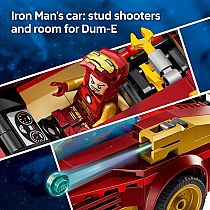 LEGO IRON MAN CAR V RED HULK