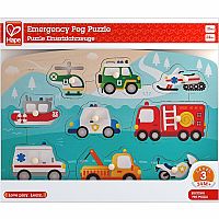 EMERGENCY PEG PUZZLE VEHICLES