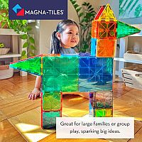 Magna-Tiles® Clear Colors 100 Piece Set