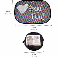 GIANT RAINBOW SEQUINS REVERSIBLE MAT