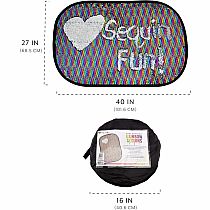 GIANT RAINBOW SEQUINS REVERSIBLE MAT