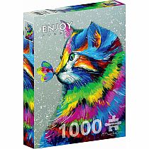 BRIGHT CAT & BUTTERFLY 1000 PC