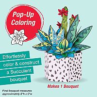 POP UP COLORING SUCCULENT