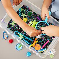Sensory Bin Outer Space