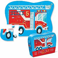Crocodile Creek Fire Truck 12 Piece Jigsaw Puzzle